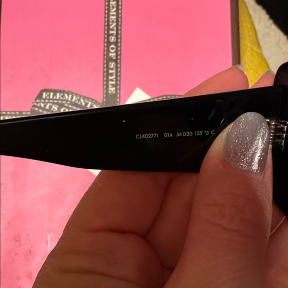 Authentic Celine Bold 3 Dots Acetate Butterfly Sunglasses Black